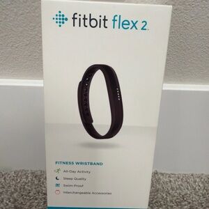 *NEW* Fitbit Flex 2 Fitness Wristband Steps Distance Swim Proof Black FB403BK